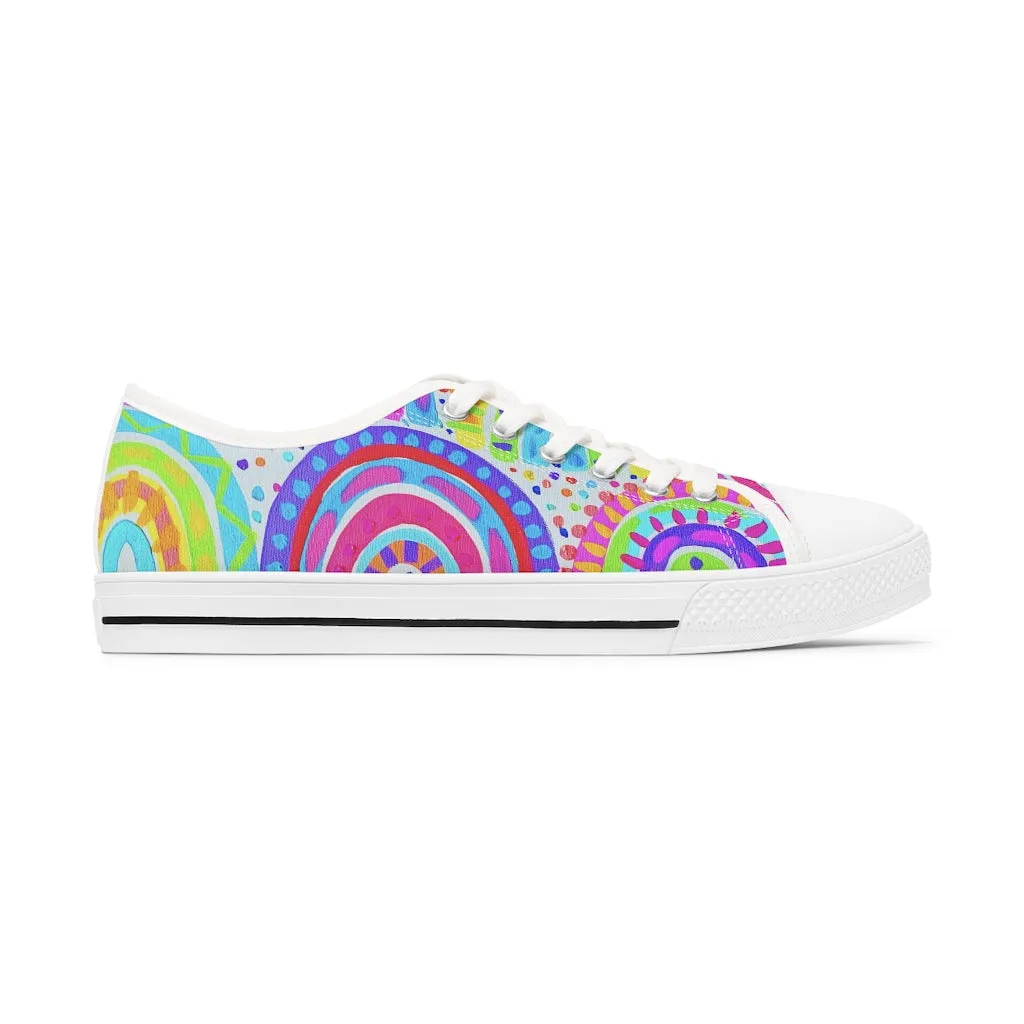 Painted Rainbow Women's Low Top Sneakers