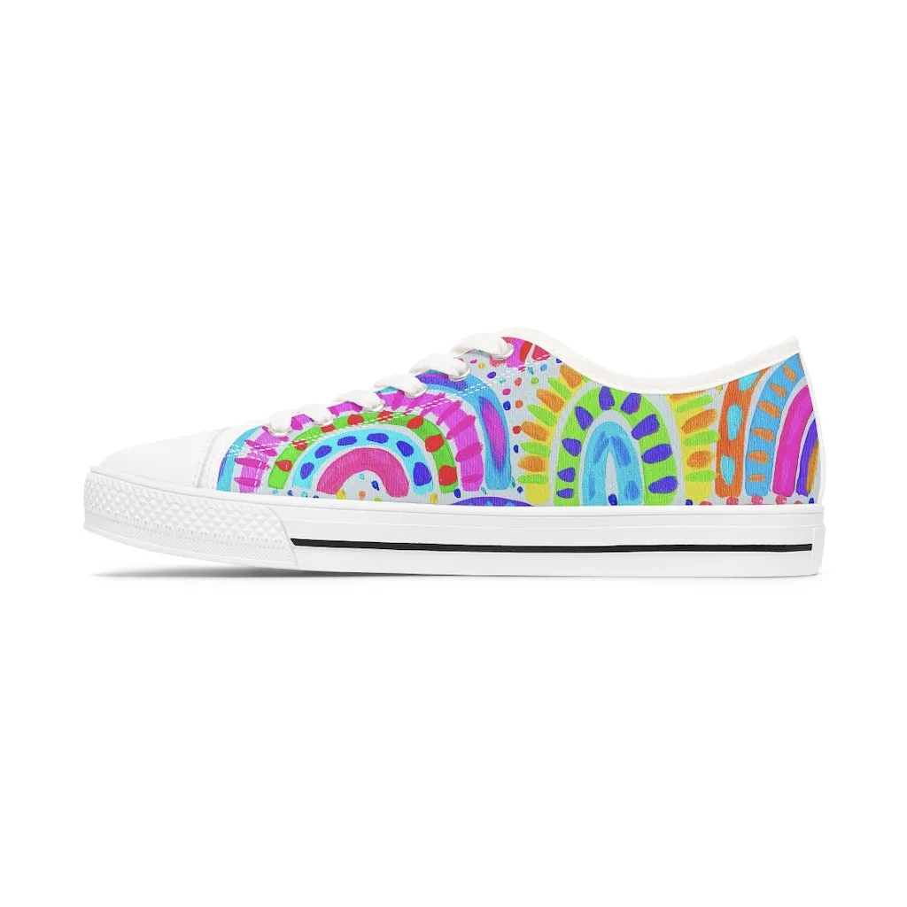 Painted Rainbow Women's Low Top Sneakers