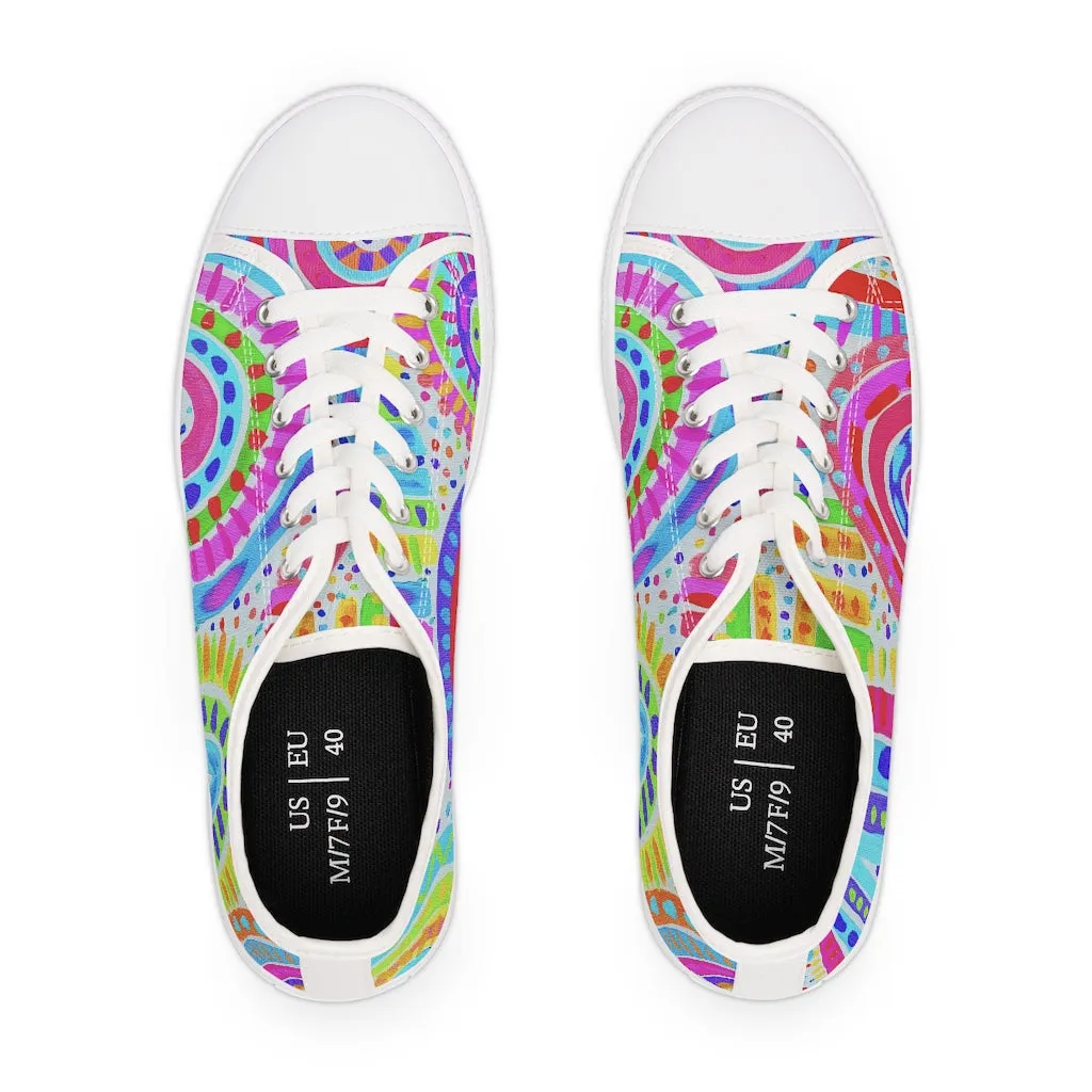 Painted Rainbow Women's Low Top Sneakers