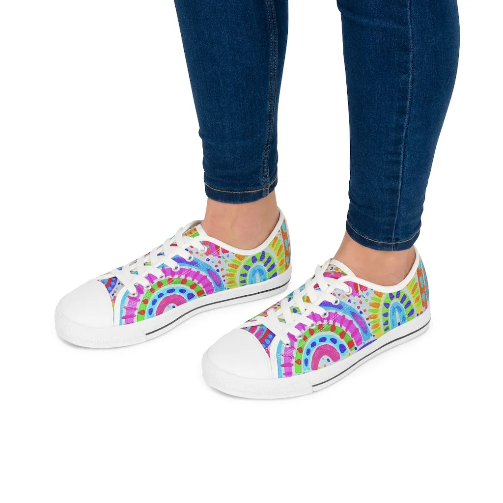 Painted Rainbow Women's Low Top Sneakers