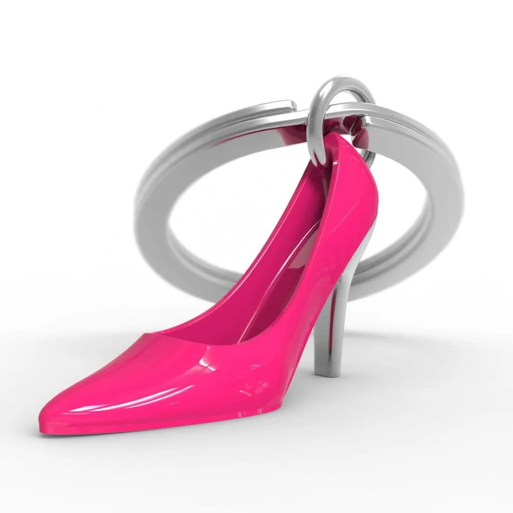 Pink Heel Keyring