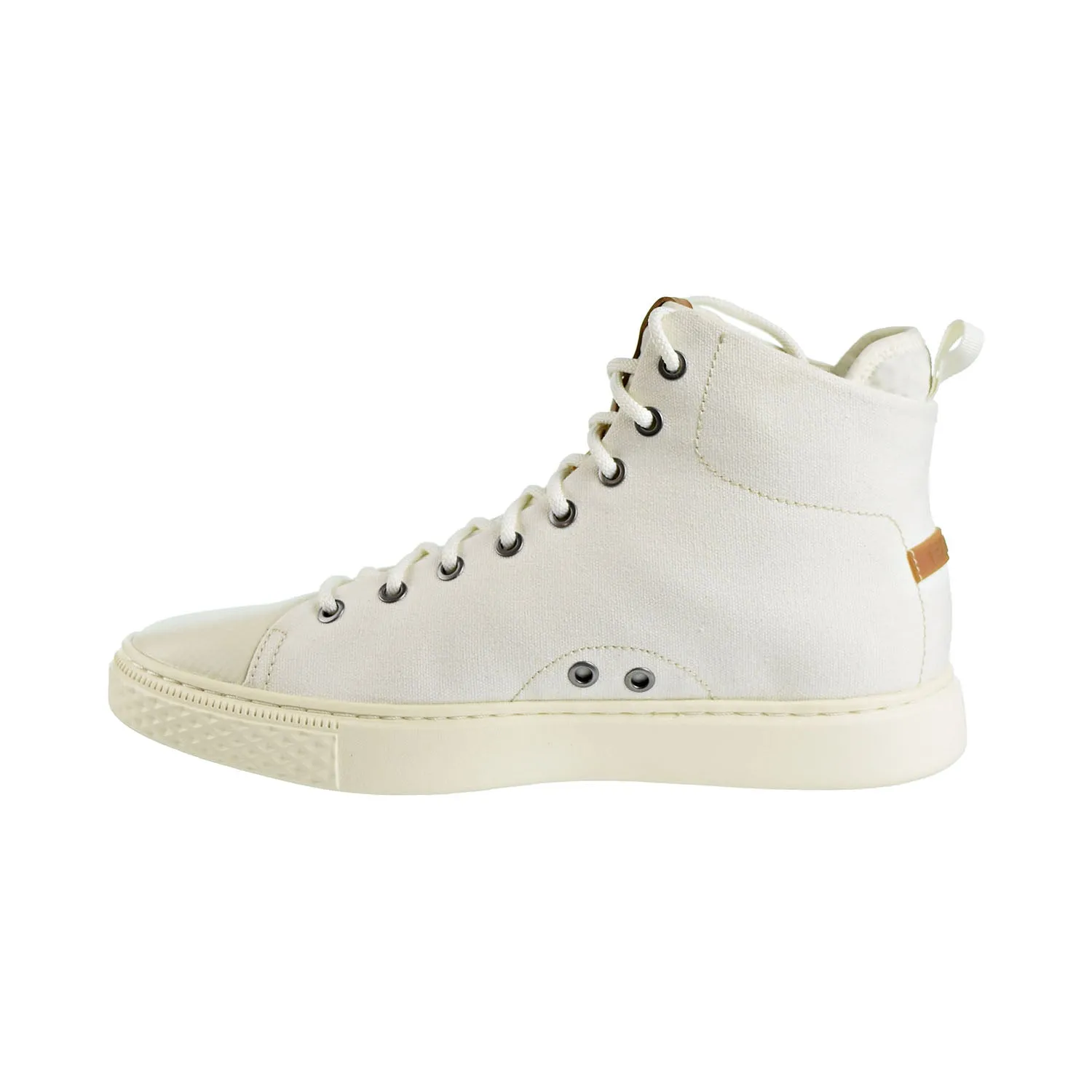 Polo Ralph Lauren Dleaney Canvas High Top Men's Shoes Egret