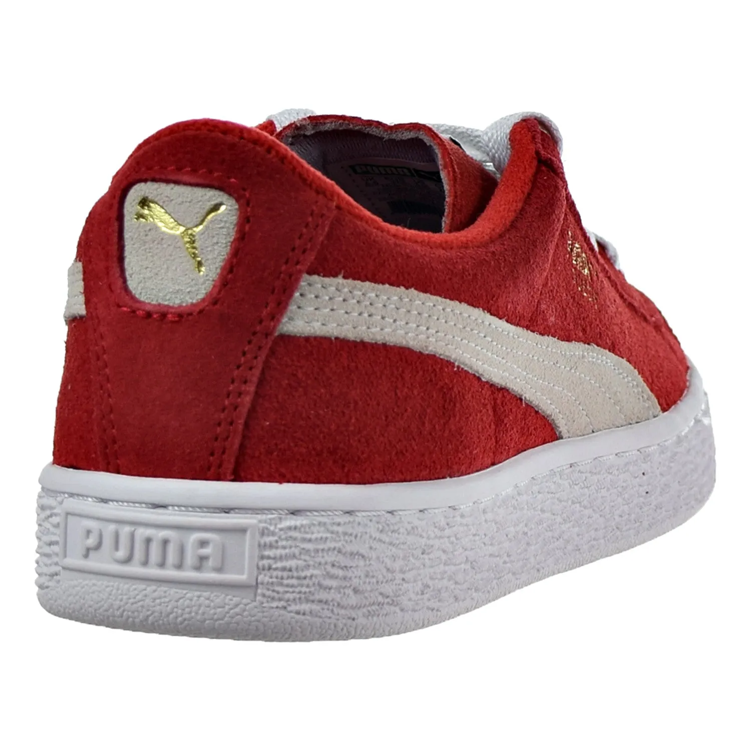 Puma Suede Jr Big Kid's Shoes High Risk Red/White