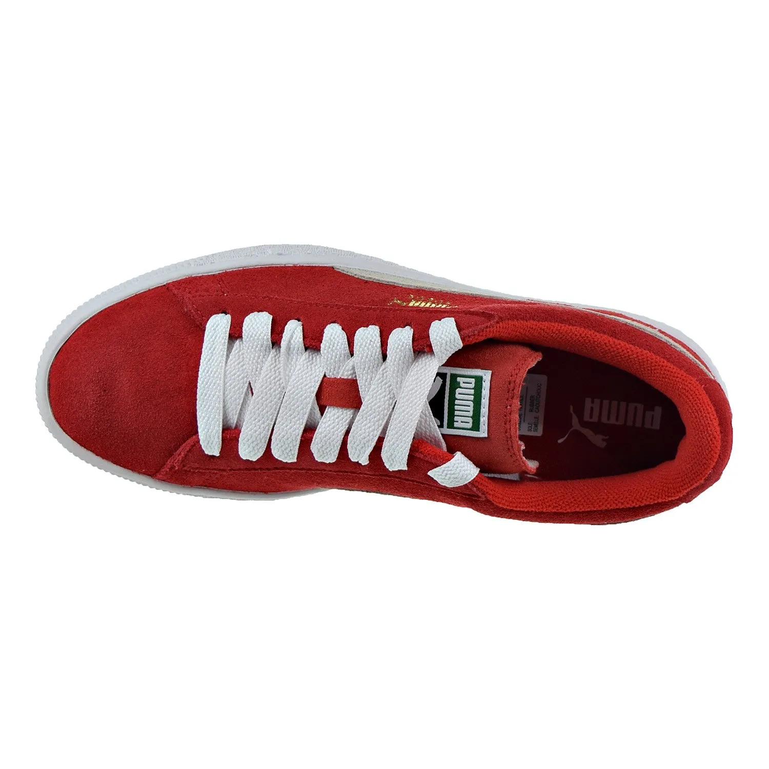 Puma Suede Jr Big Kid's Shoes High Risk Red/White