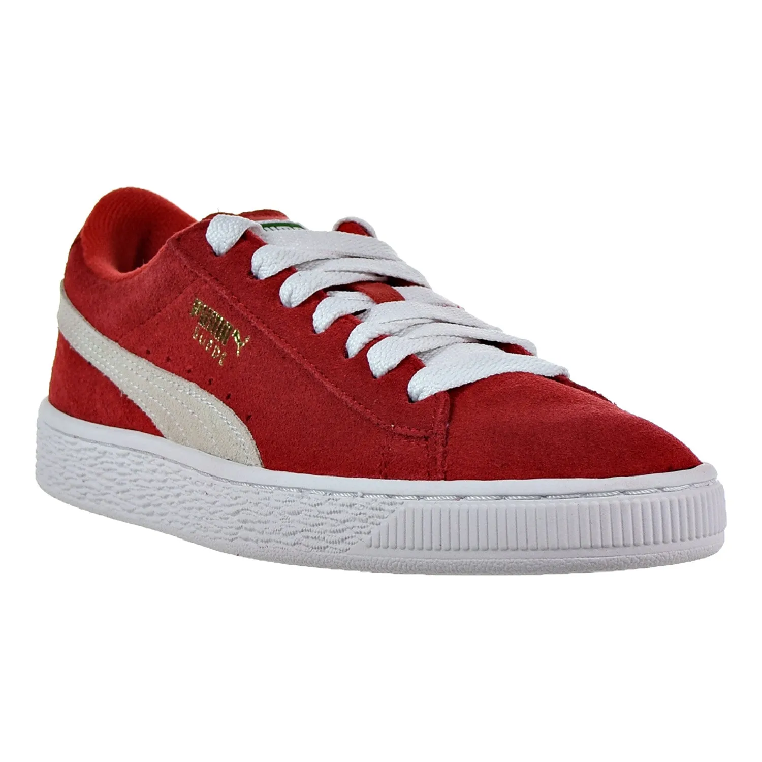 Puma Suede Jr Big Kid's Shoes High Risk Red/White