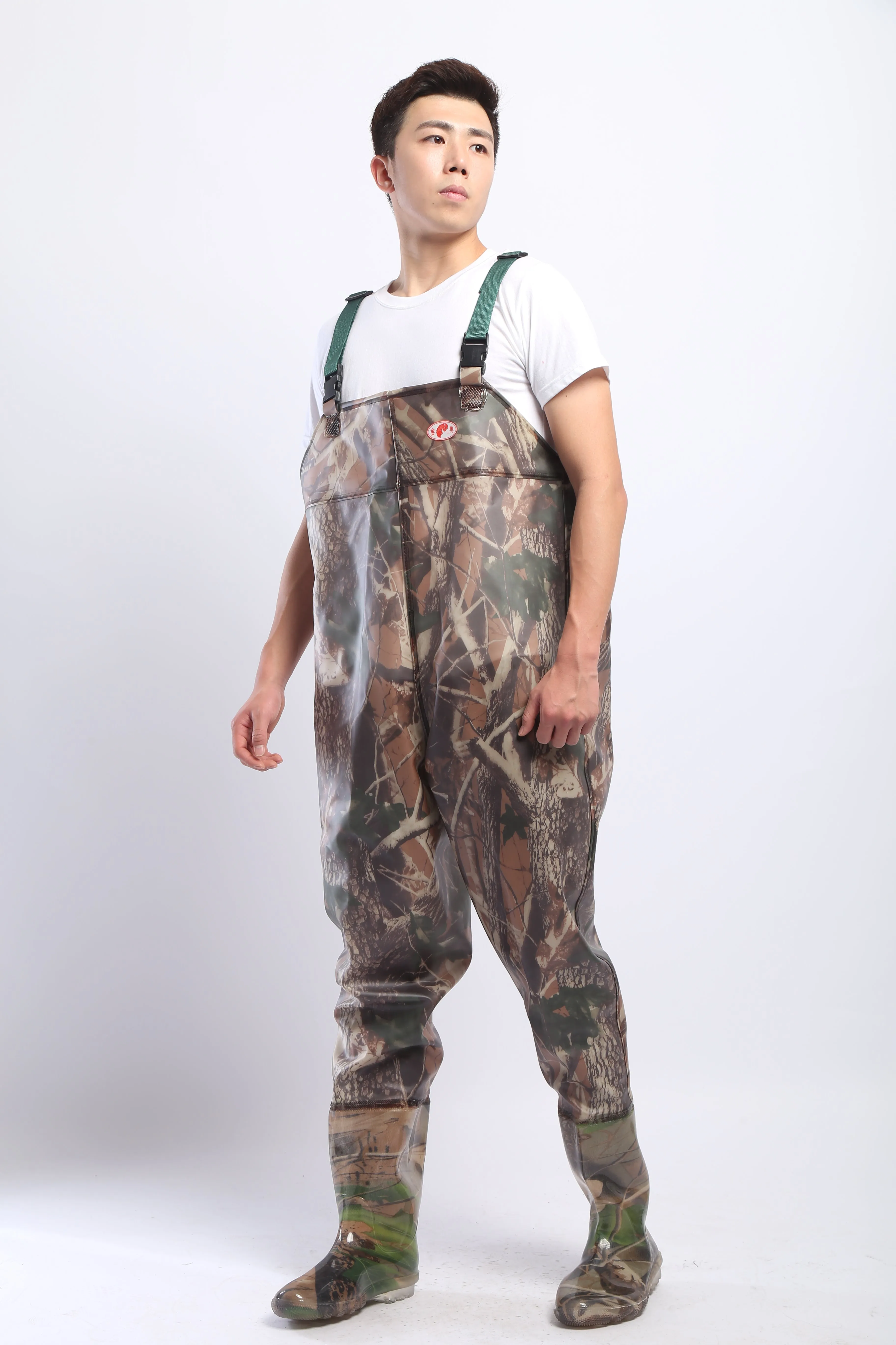 PVC Fishing & Hunting Lightweight Chest Waders-Size:46