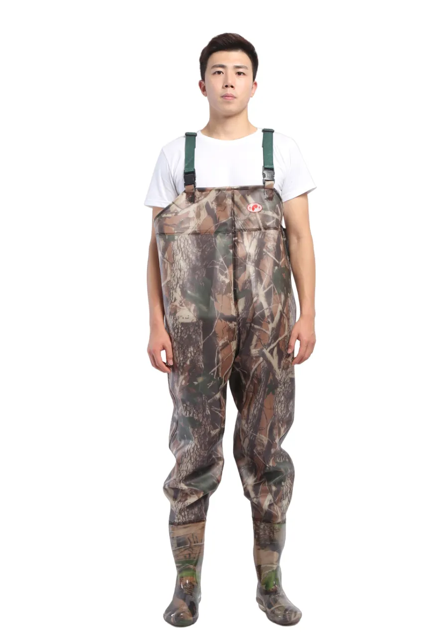 PVC Fishing & Hunting Lightweight Chest Waders-Size:46