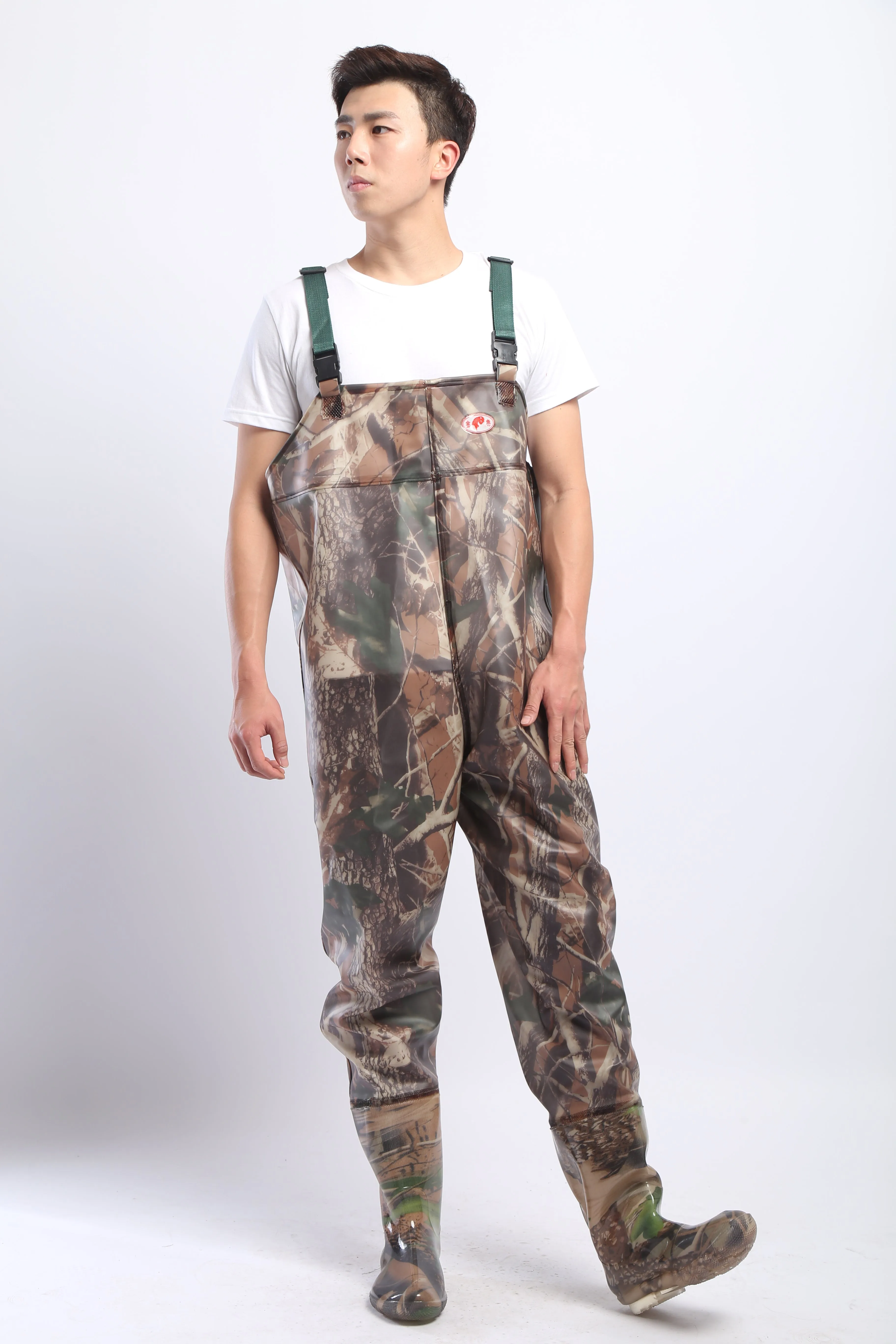 PVC Fishing & Hunting Lightweight Chest Waders-Size:46