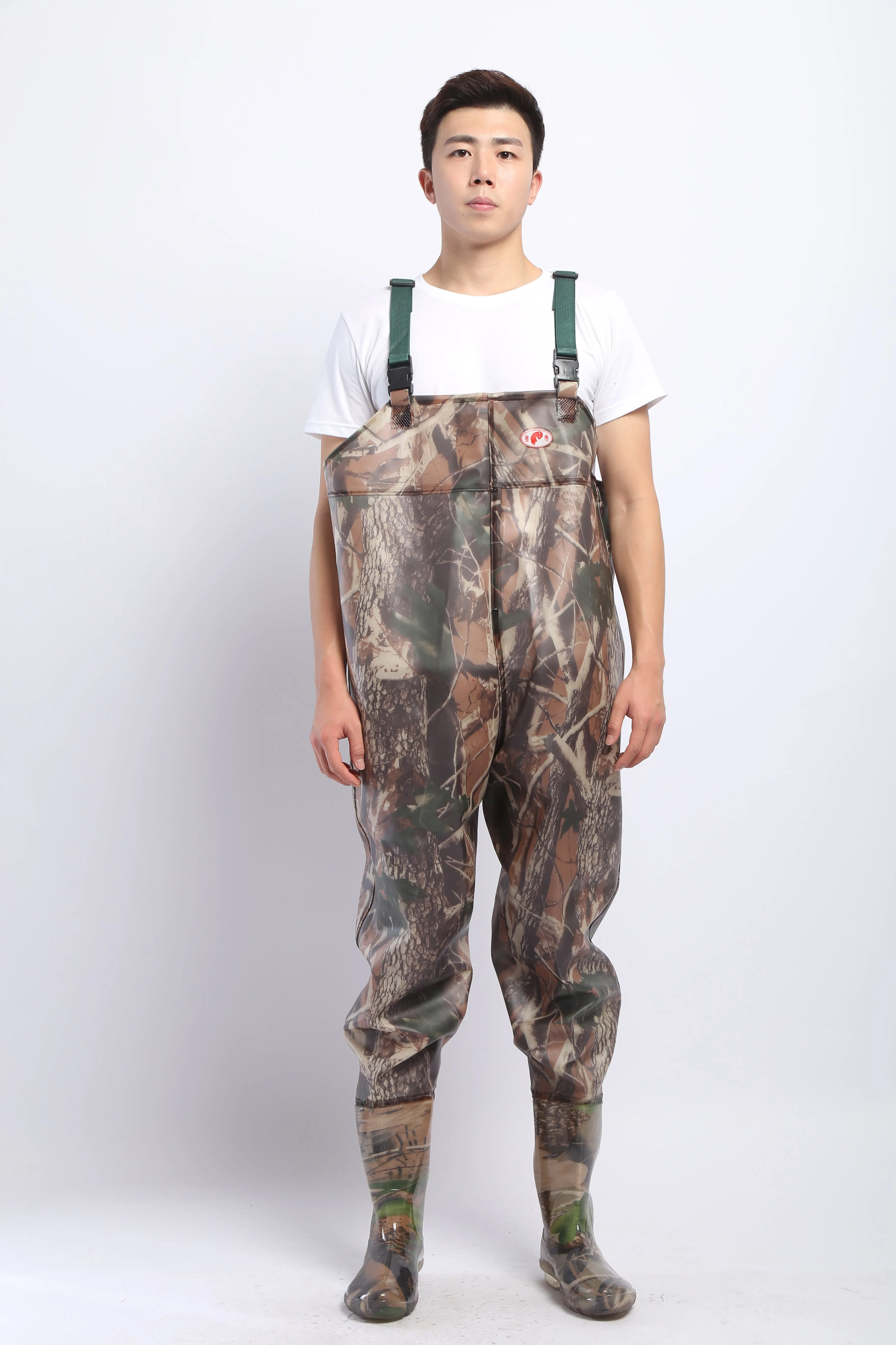 PVC Fishing & Hunting Lightweight Chest Waders-Size:46