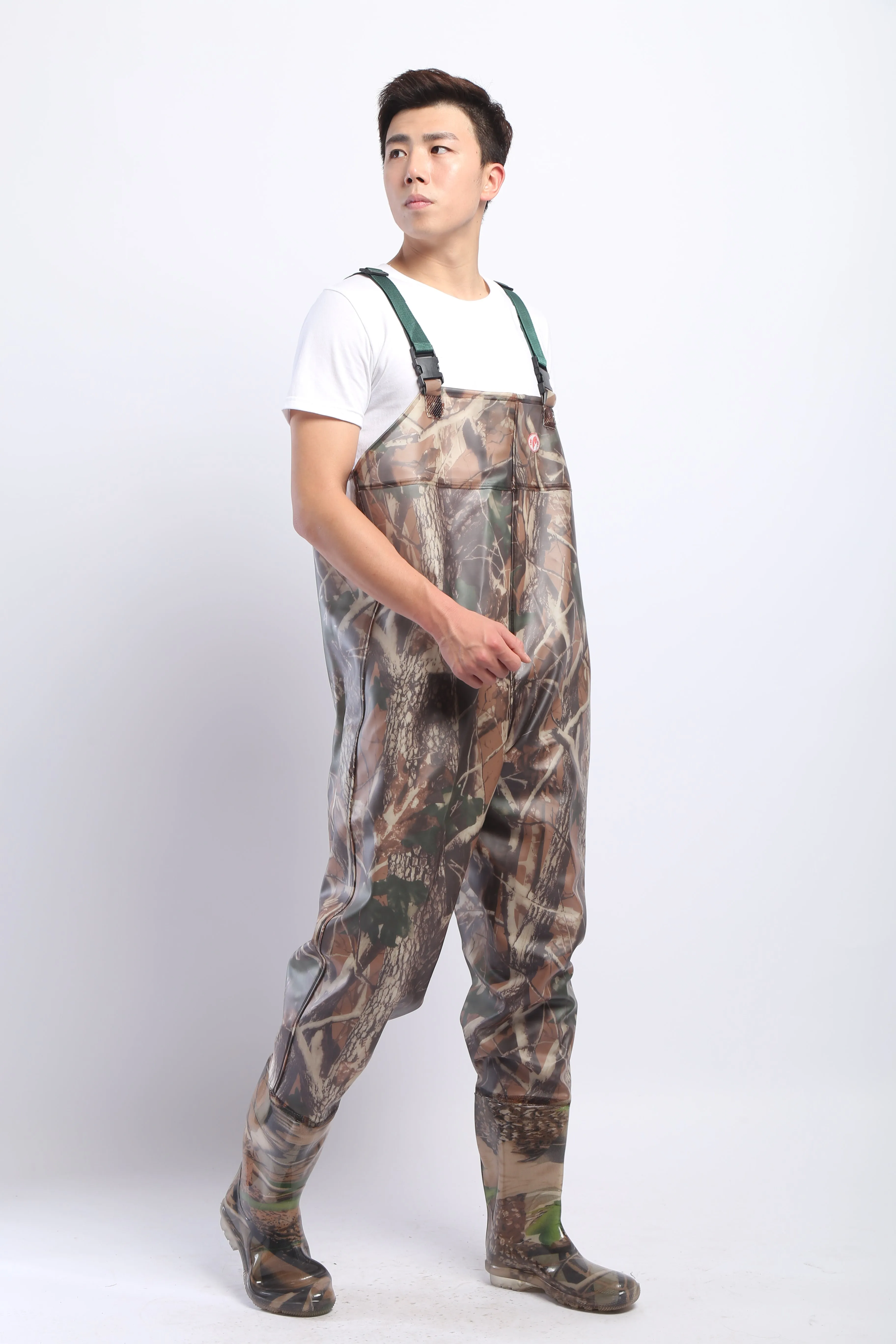 PVC Fishing & Hunting Lightweight Chest Waders-Size:46