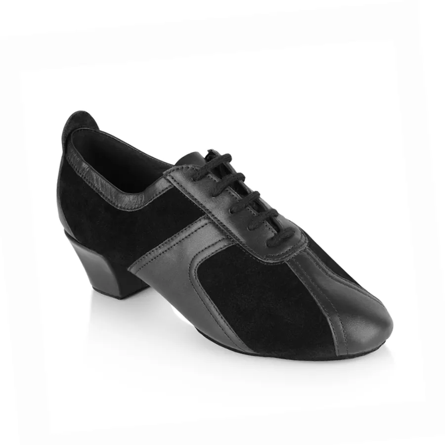 Ray Rose / Artsport: Breeze | Black Leather & Suede -1.5" Latin - 1.5" Latin