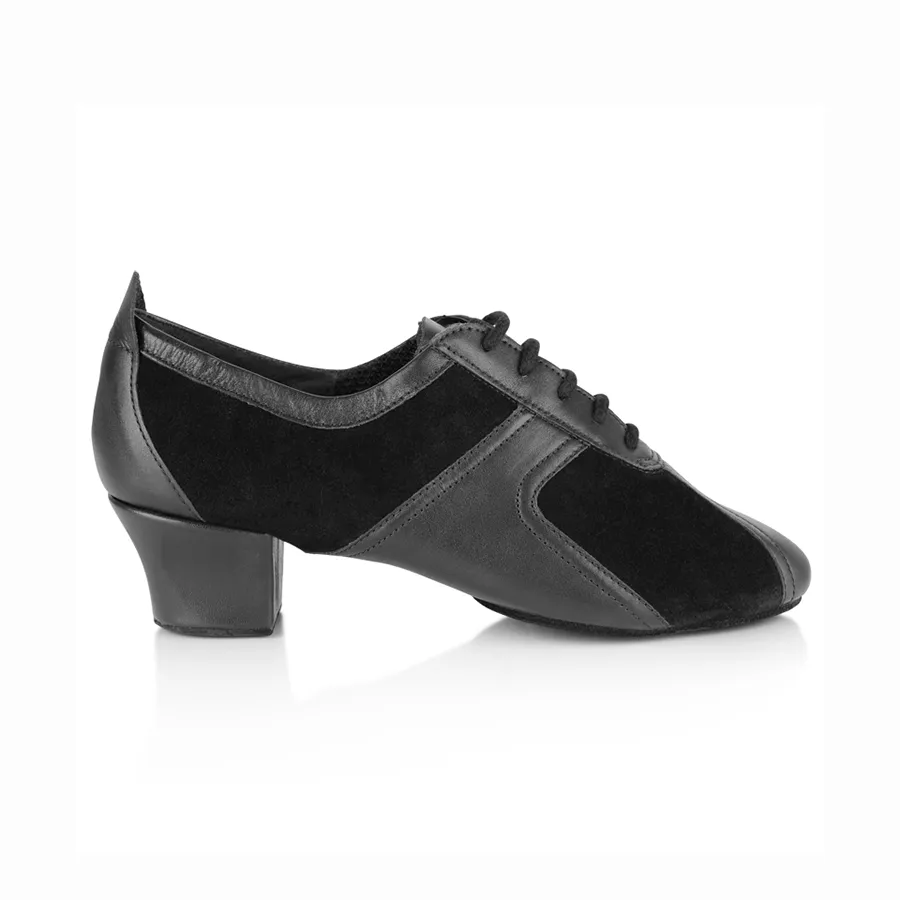 Ray Rose / Artsport: Breeze | Black Leather & Suede -1.5" Latin - 1.5" Latin