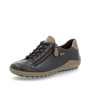 Remonte R1402-08 Ladies Zipper Shoes Black Combi