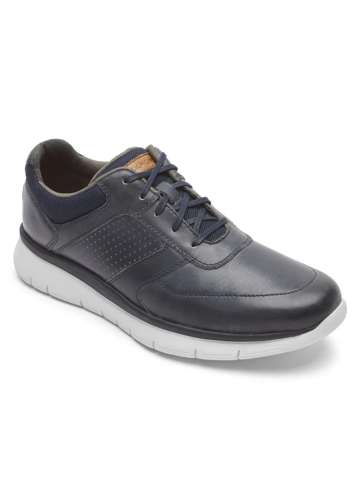 Rockport Men's Primetime Casual Sneaker Navy Blue Smooth Leather CI2241