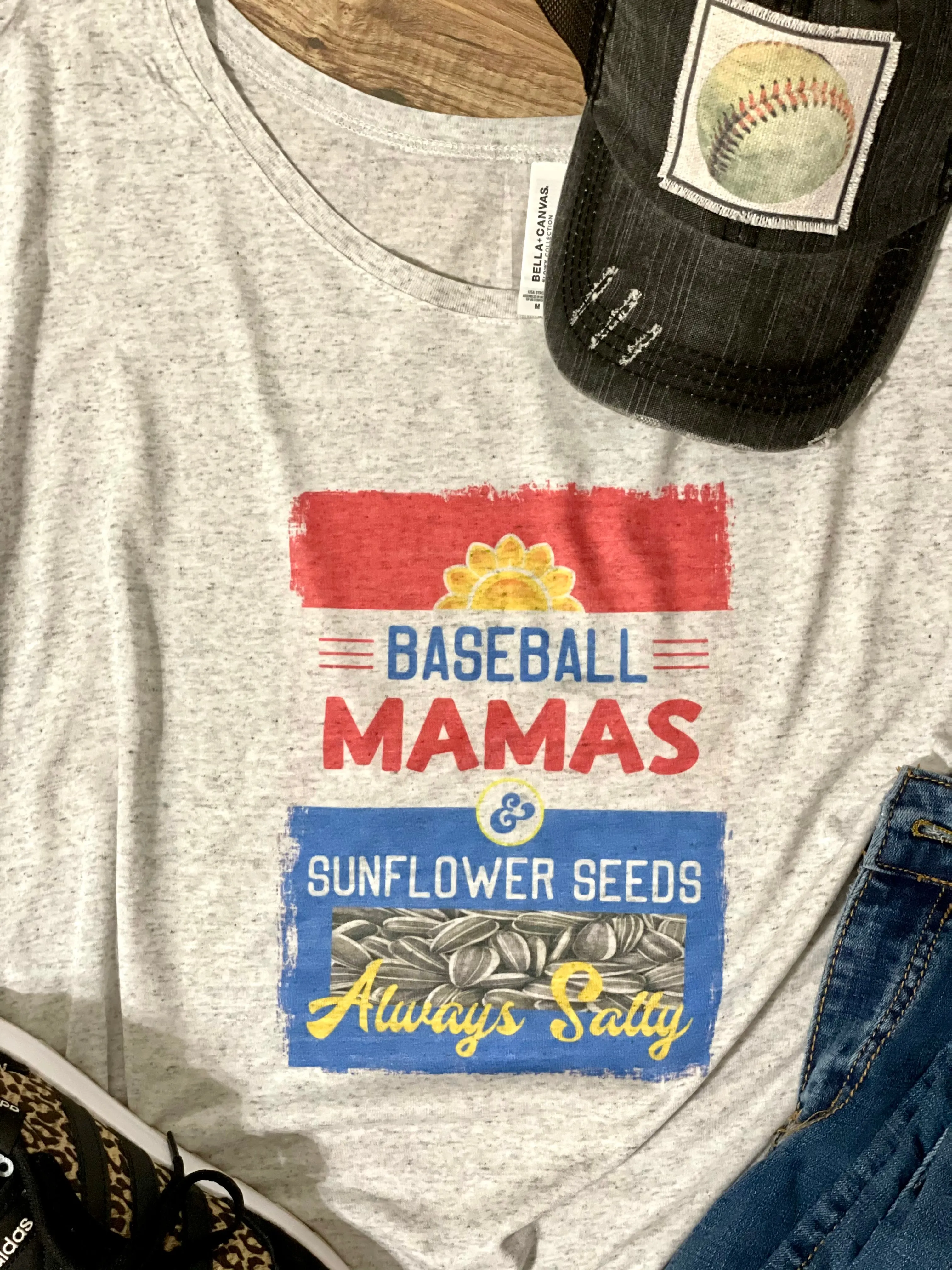 Salty Baseball Slouchy Mama’s Tee