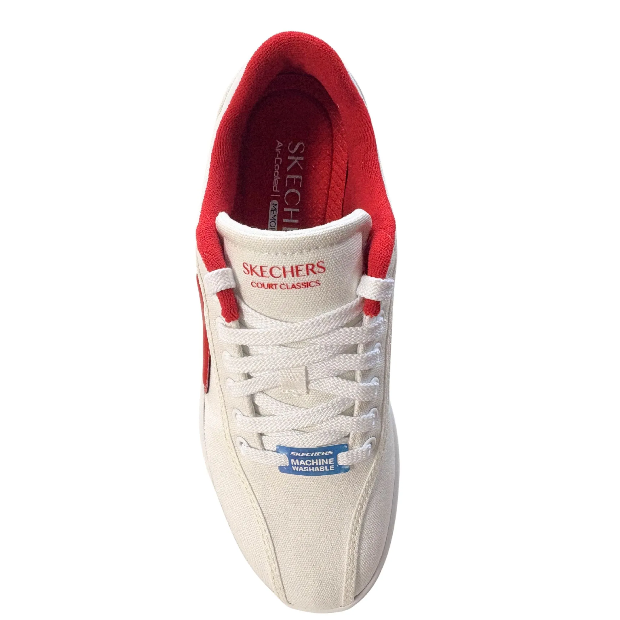 Skechers Women's 185012 Eden LX-Vintage Love White Red Casual Shoes