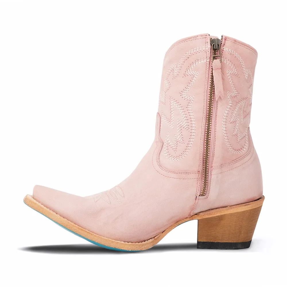 Smokeshow x Marijka Embroidered Snip Toe Zippered Cowboy Booties