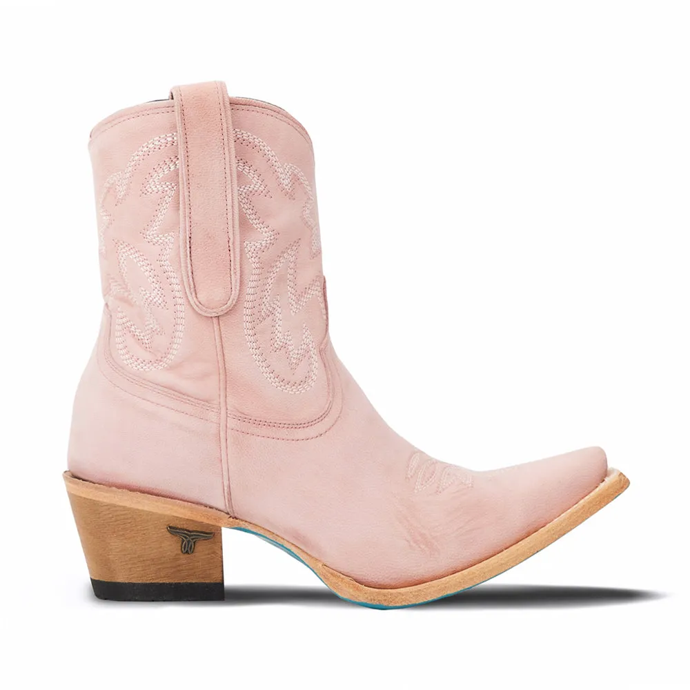 Smokeshow x Marijka Embroidered Snip Toe Zippered Cowboy Booties