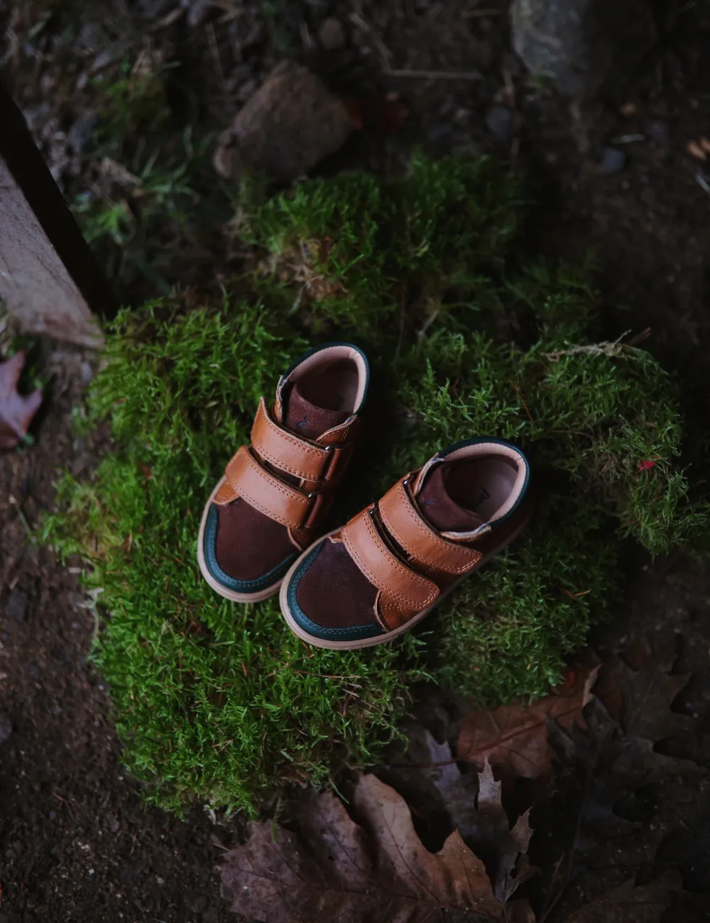 Sneaker - Color Block Cognac