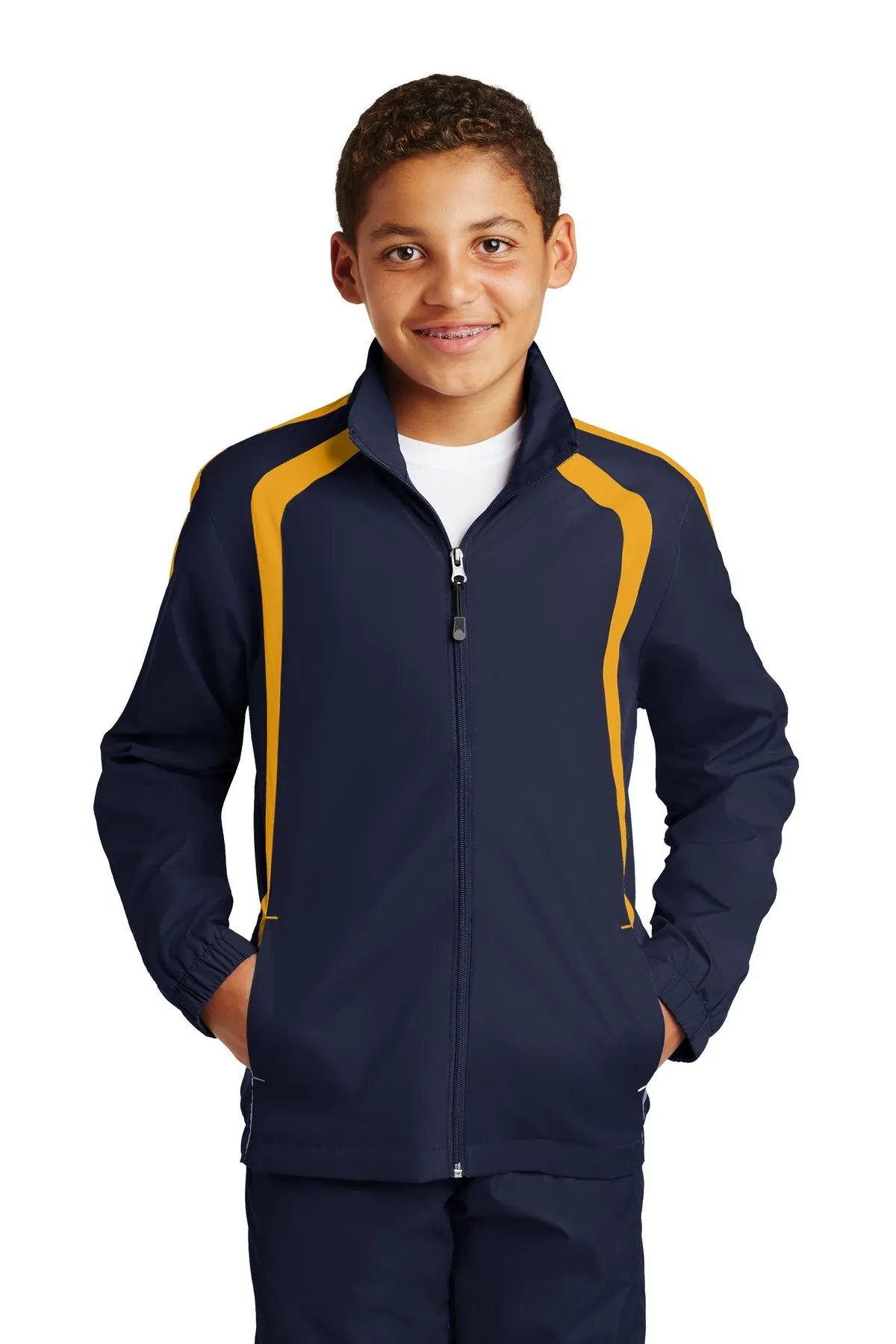 Sport-Tek® Youth Colorblock Raglan Jacket. YST60