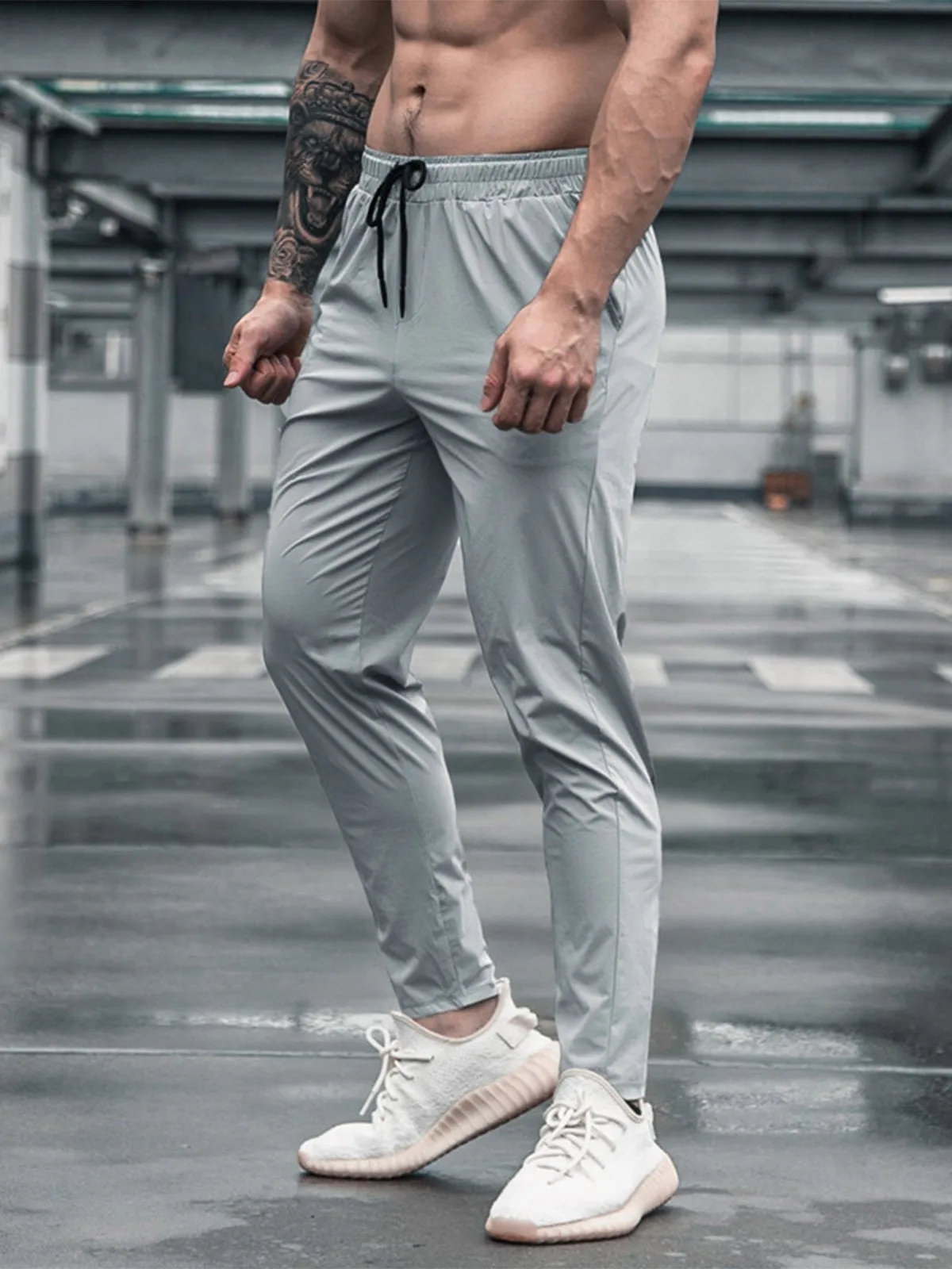 Stretch Slim Fit Jogger Workout Pants Lightweight