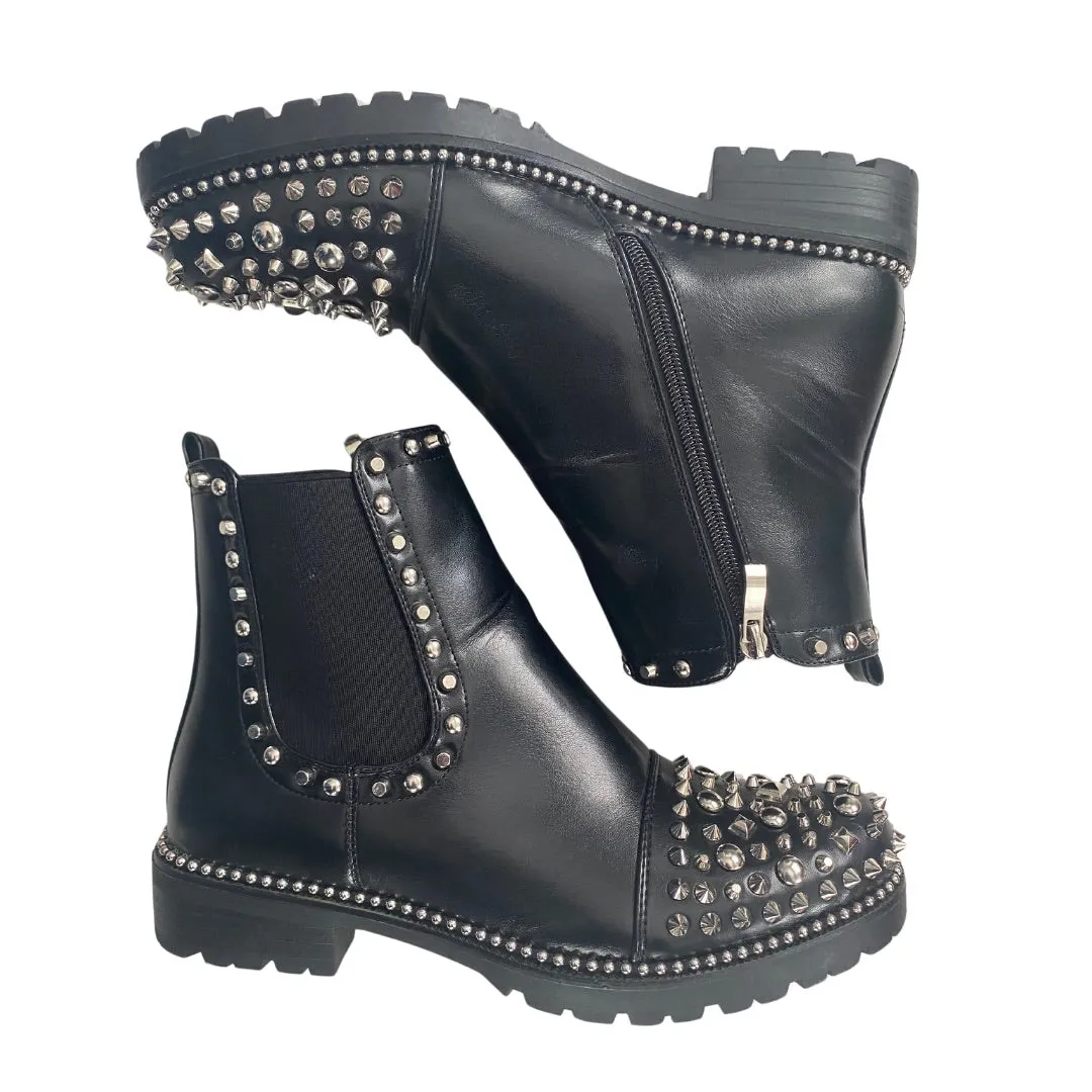 Studded Chelsea Ankle Boot Black Size 41