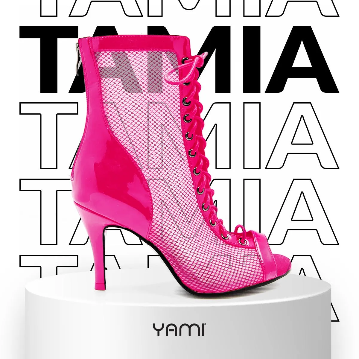 Tamia Mesh Bootie Pink