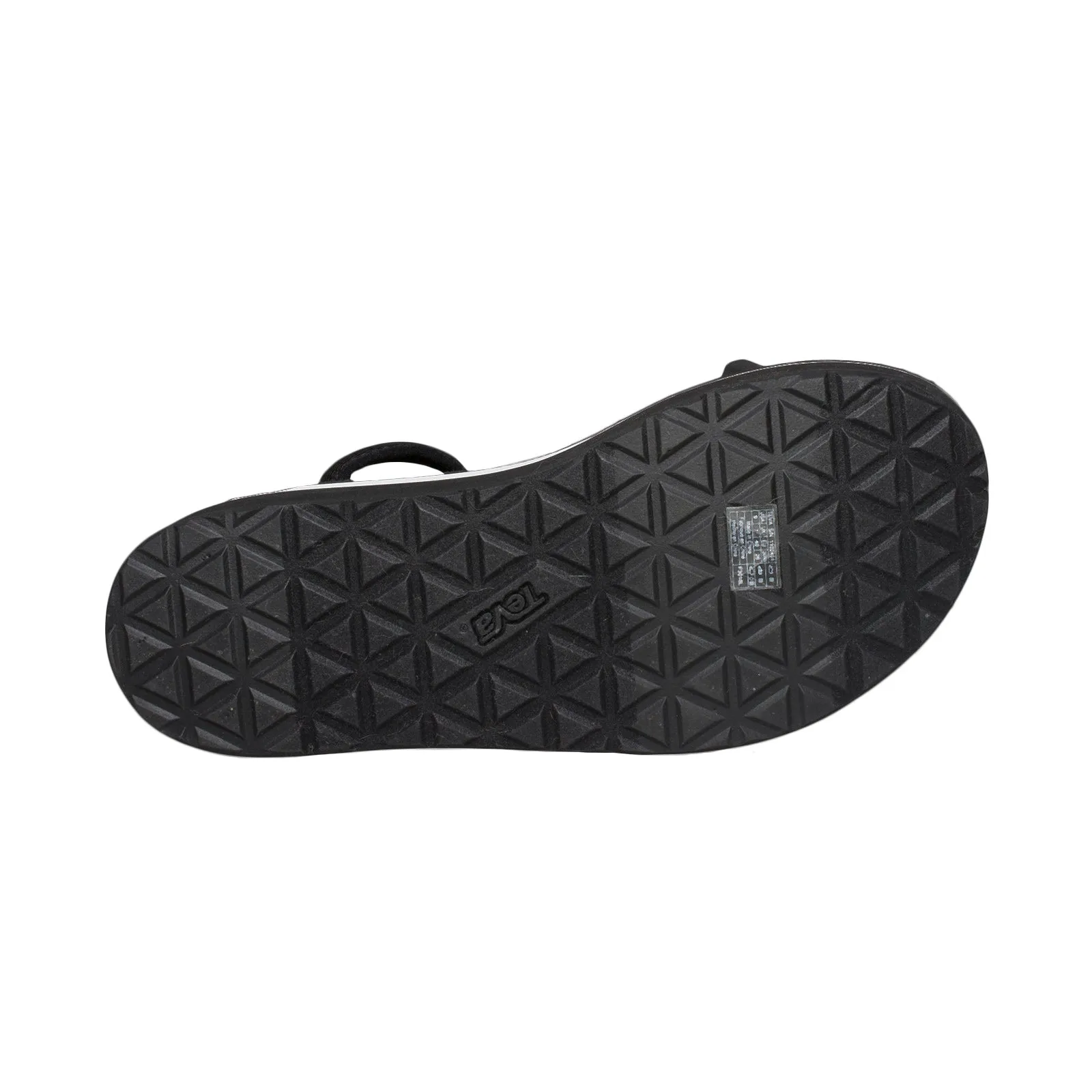 Teva Flatform Universal Mesh Print Black Sandals - Women's