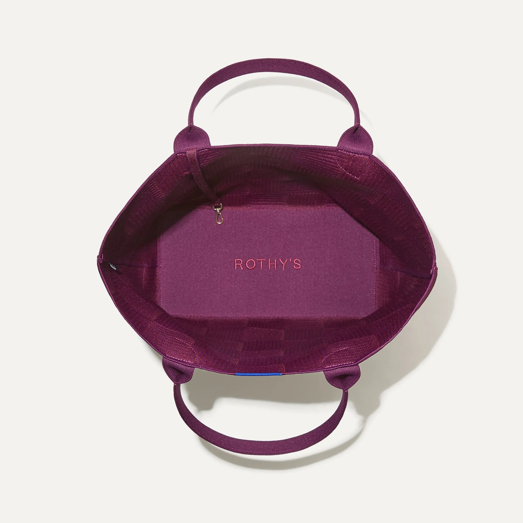 The Lightweight Tote - Checker Plum