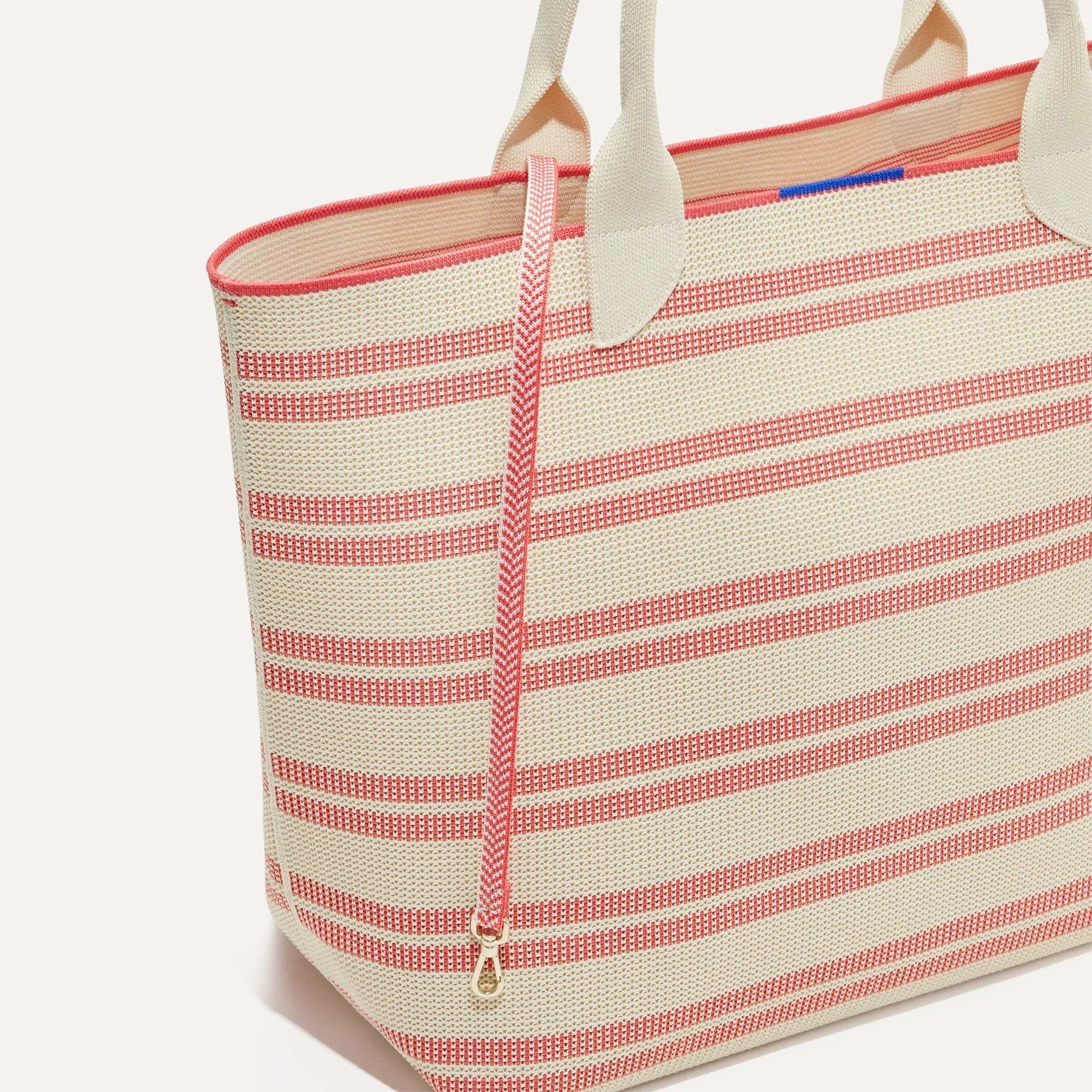 The Lightweight Tote - Coral Stripe