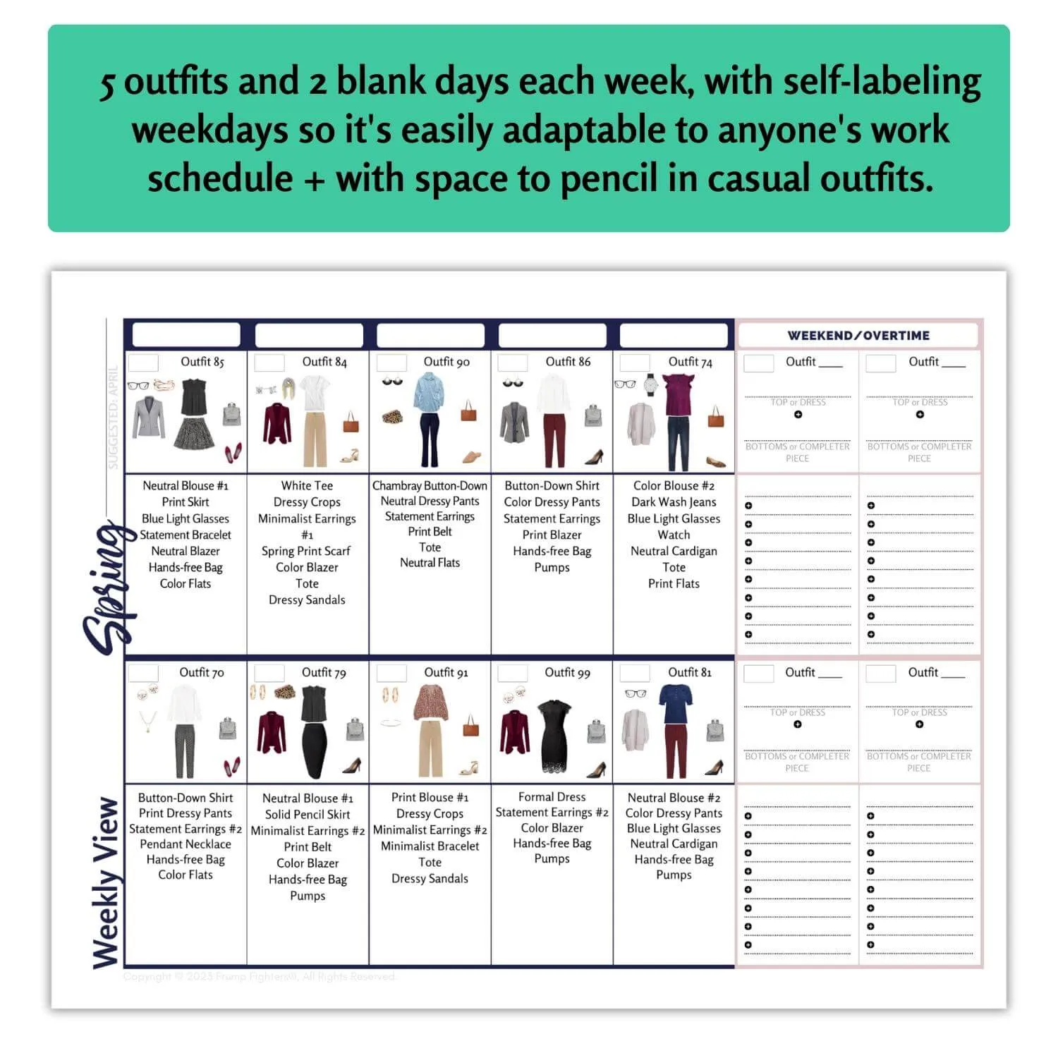 The Women's Business What-to-Wear Outfit Calendar