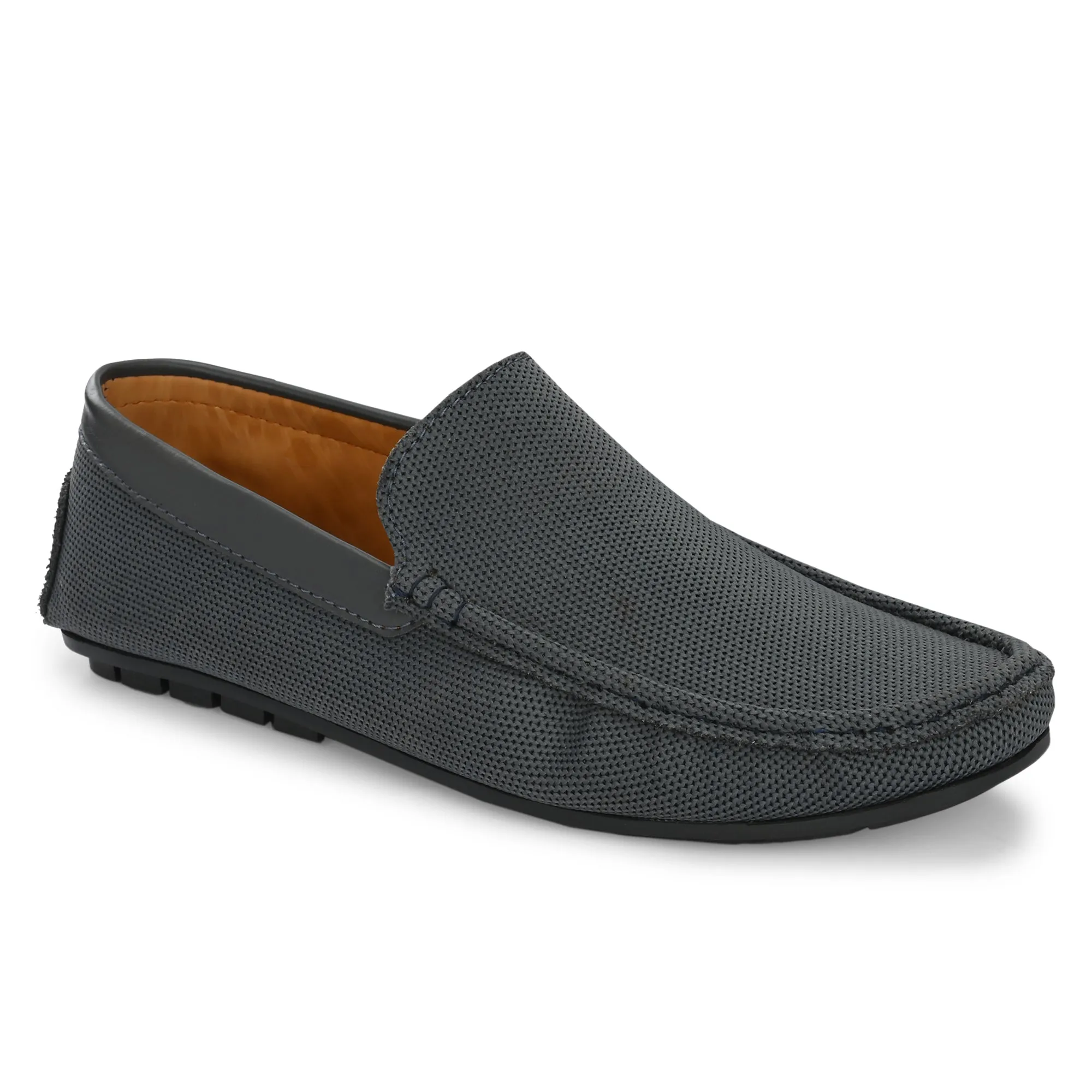 Toro Blu Knit Loafers for Men | Lightweight Shoes for Boys, Designed for All Seasons (C.Grey)