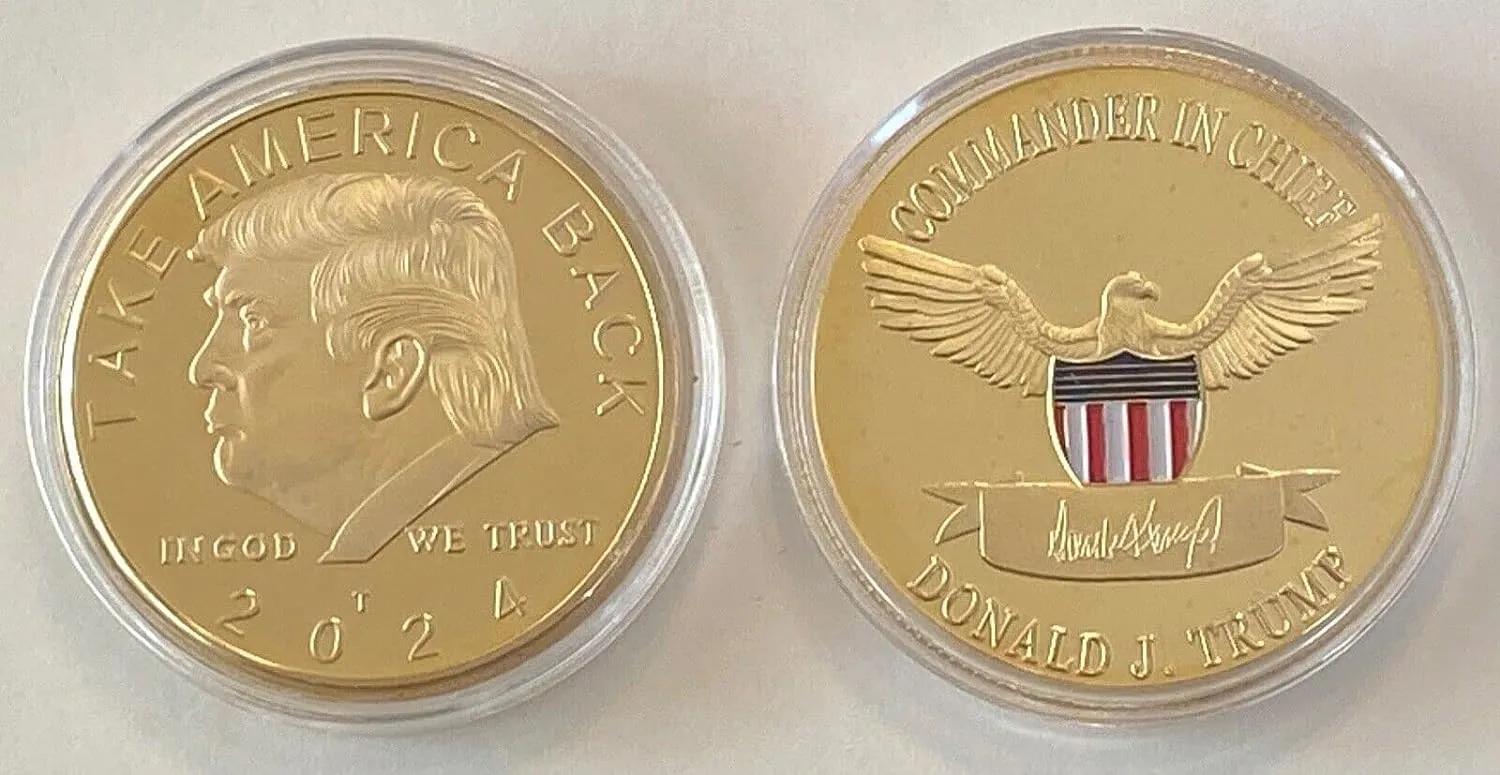 Trump Golf Ball Marker & Tee Set.Seal of The President USA.   1 Decal