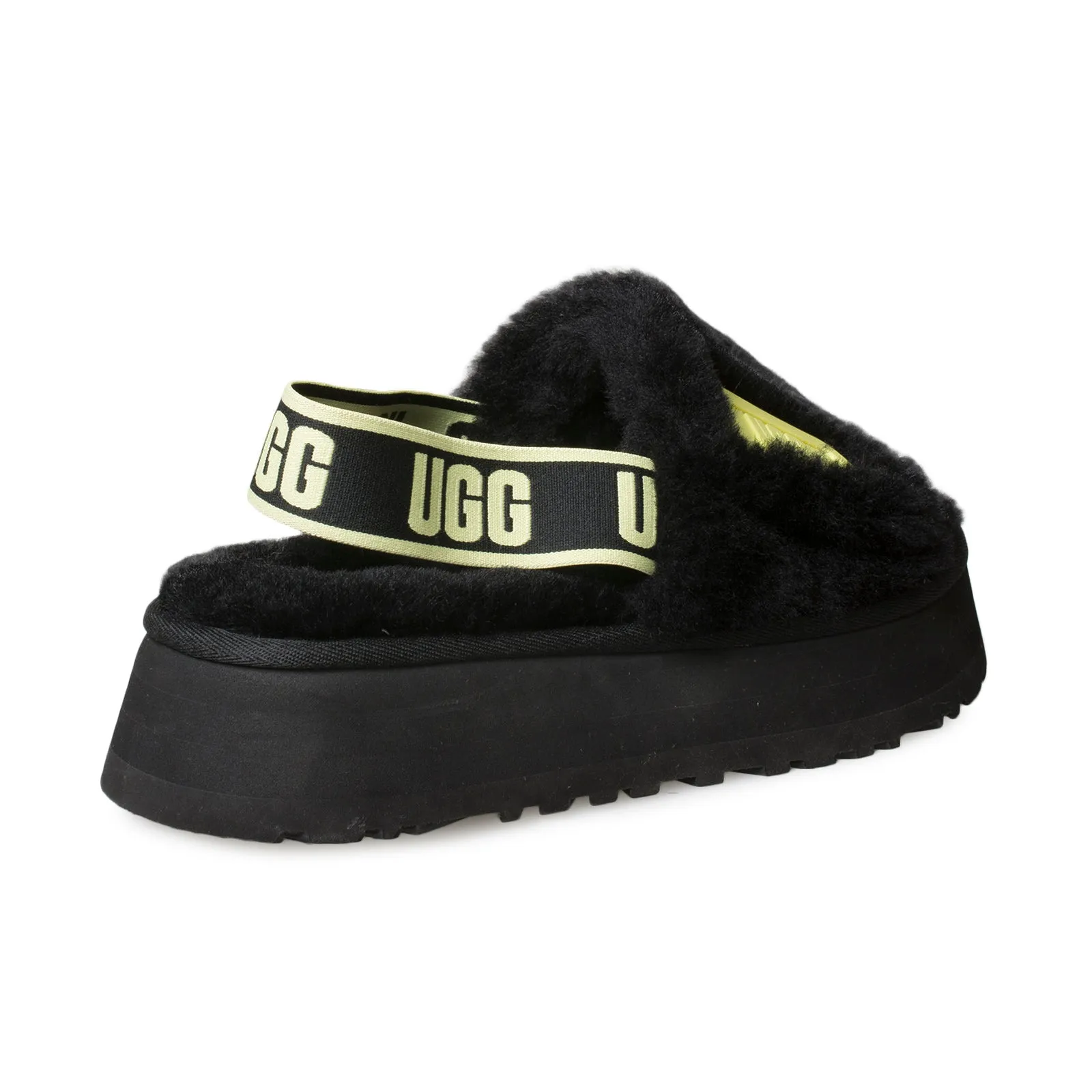 UGG Disco Slide Black / Pollen Slippers - Women's