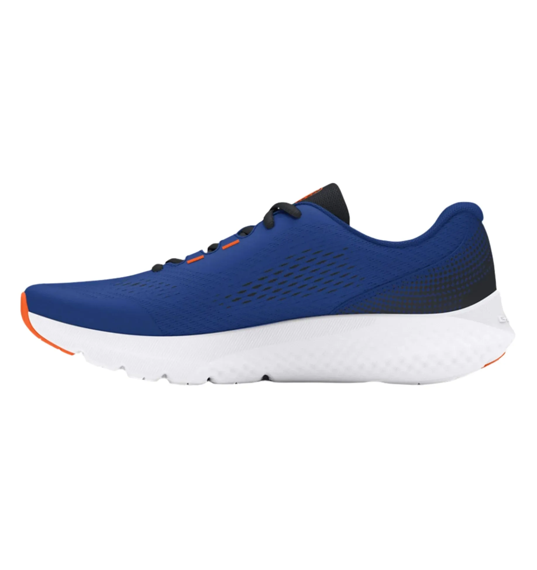 Under Armour Boys Trainer BGS Charged Rogue 4 Tech Blue / Black / Orange Blast