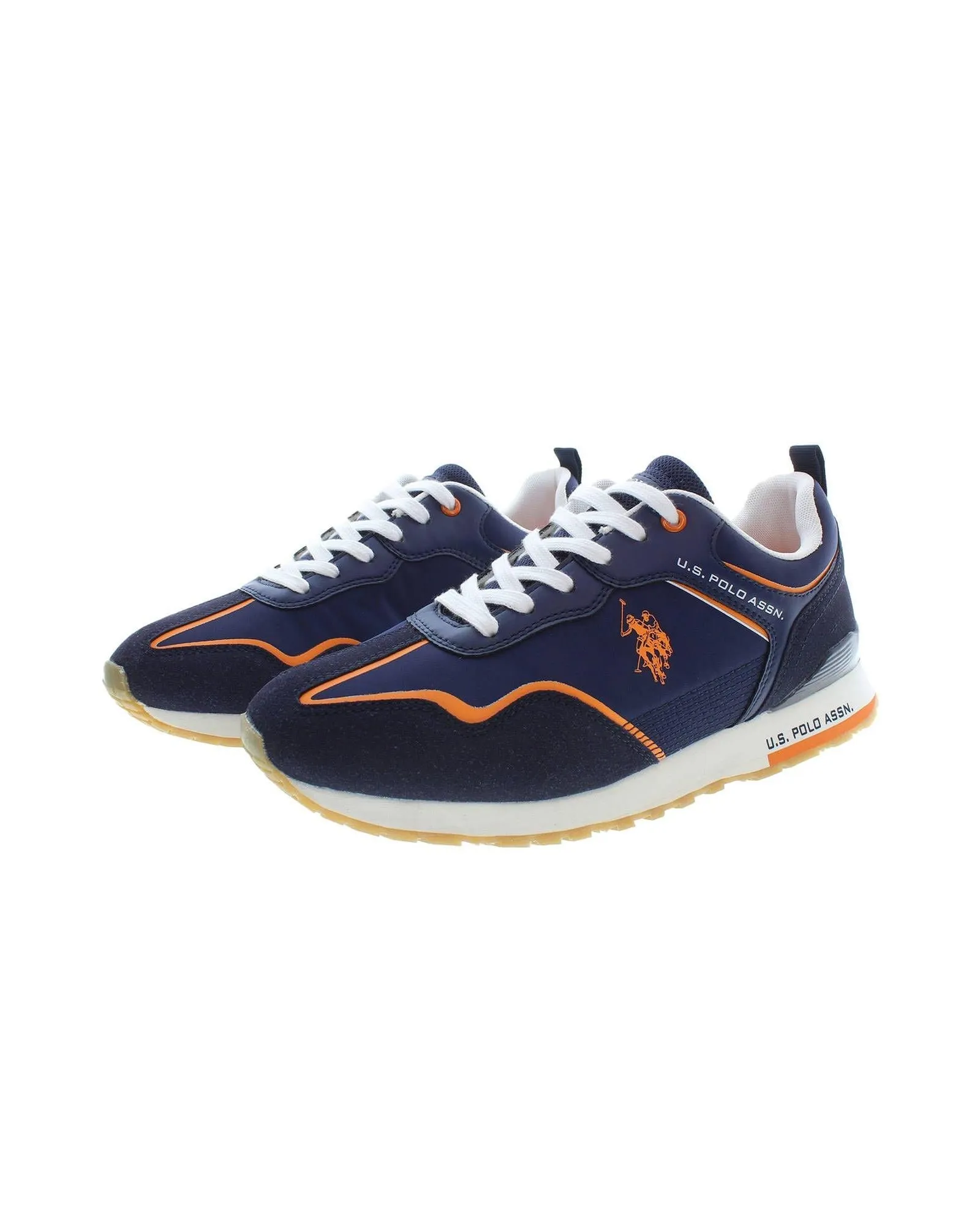 US Polo Assn Mens Classic Lace-Up Sneakers  Navy