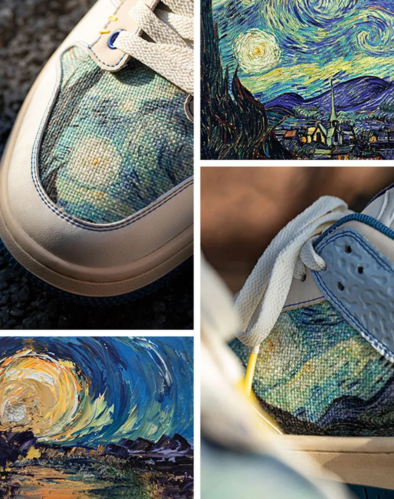 Van Gogh Starry Night inspired sneakers