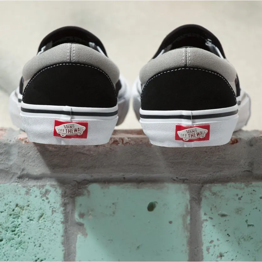 Vans Nation Slip On Pro Skateboard Shoe - Black/Silver