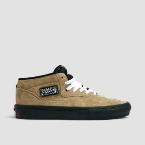 Vans Skate Half Cab Mid Top Shoes - Pig Suede Olive/Black