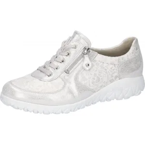 Waldlaufer Havy Soft Womens Trainer - Silver/White