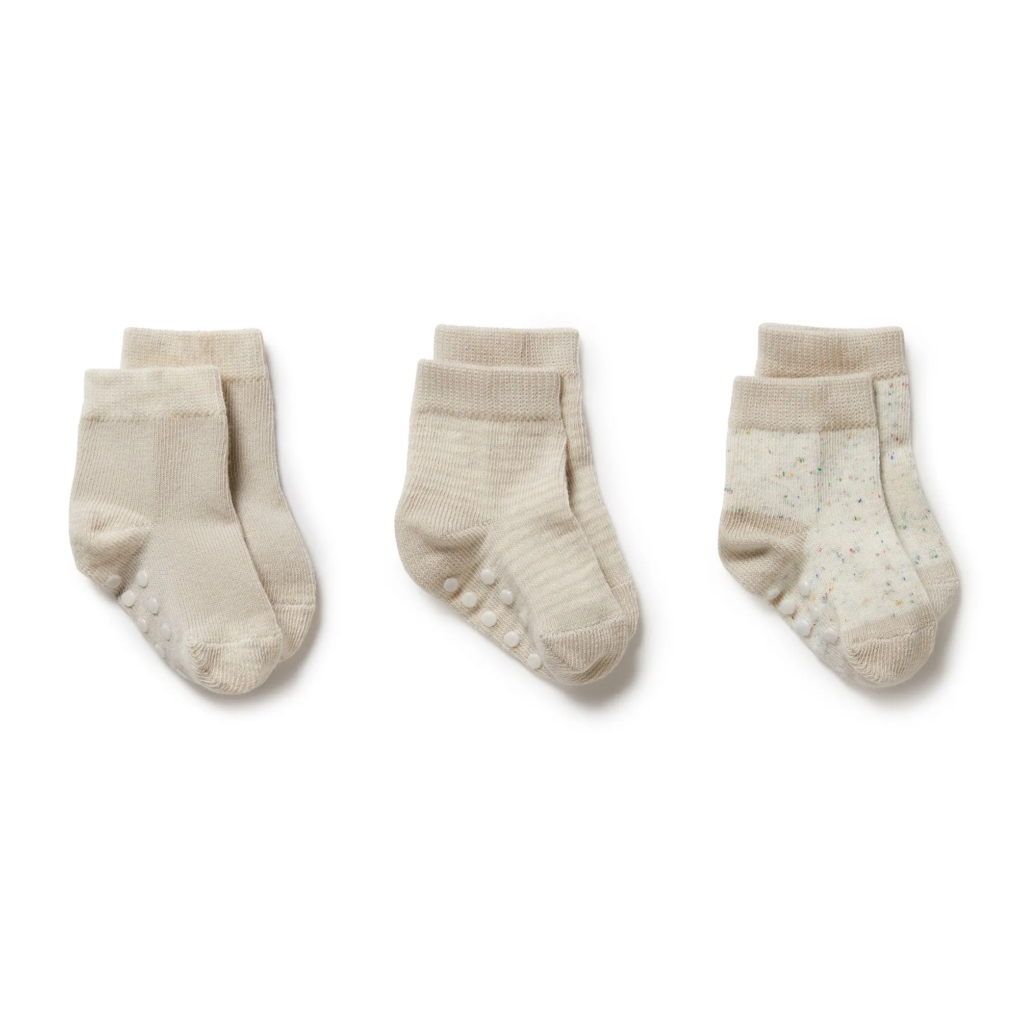 Wilson   Frenchy 3 Pack Baby Socks - Clay