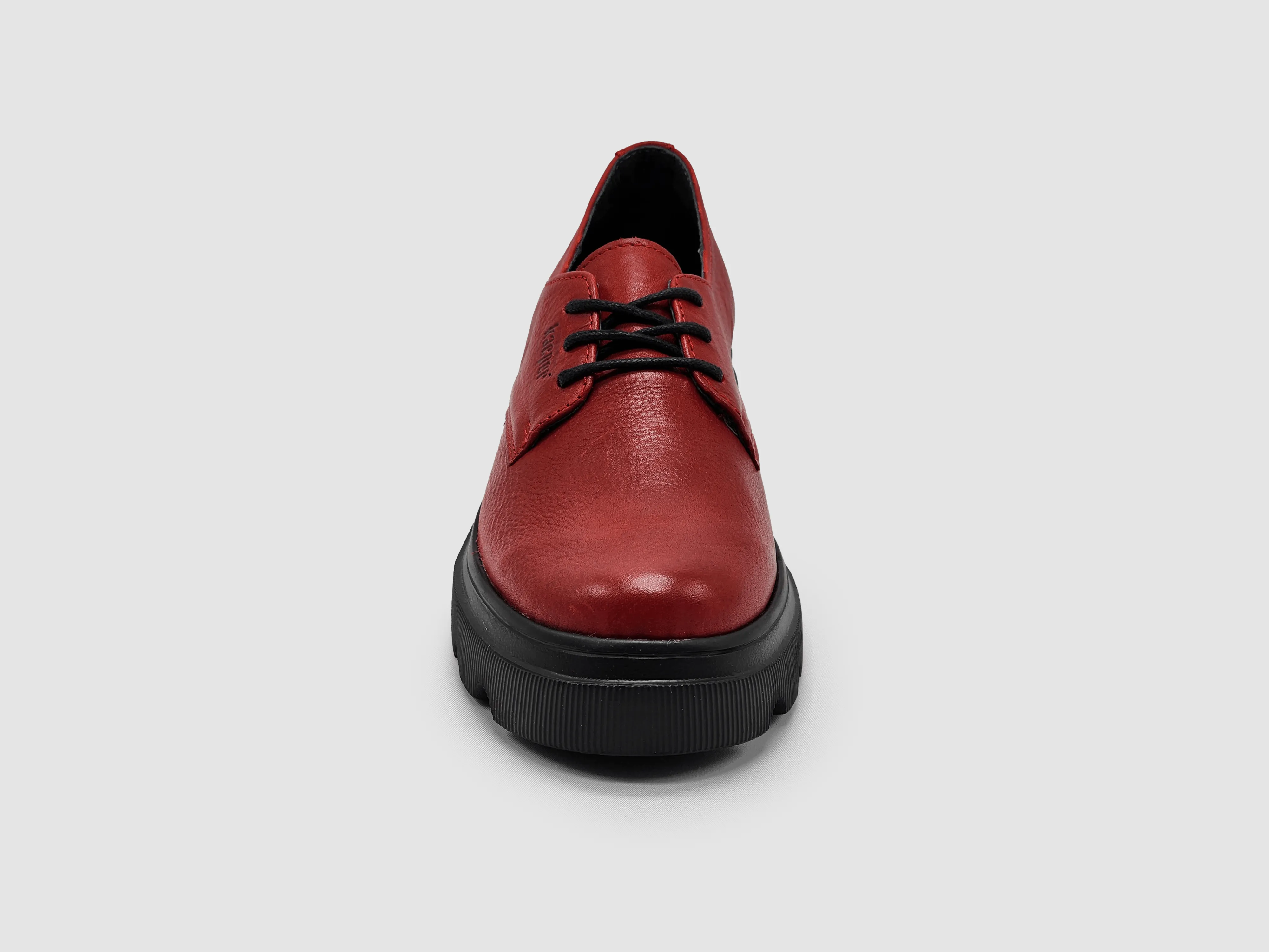 Women's Modern Low-Top Leather Shoes - Red