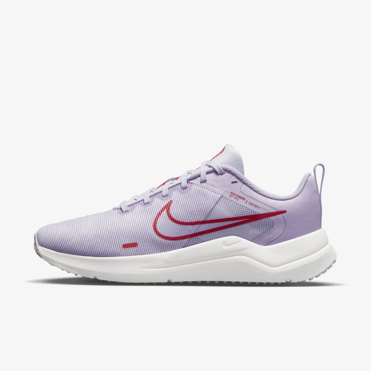 Women's Nike Downshifter 12 Road Running Shoe (Barely Grape/Red/White)(DD9294-501)