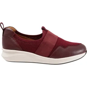 Women's SoftWalk Indigo Burgundy Leather/Mesh