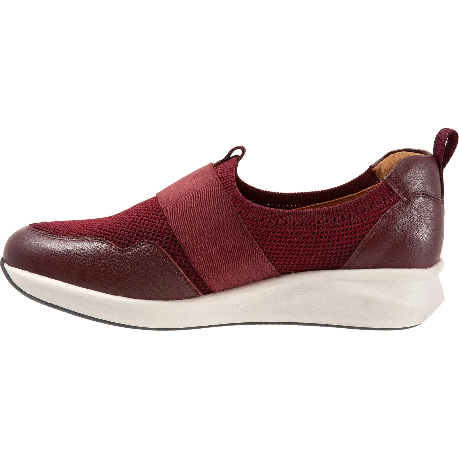 Women's SoftWalk Indigo Burgundy Leather/Mesh