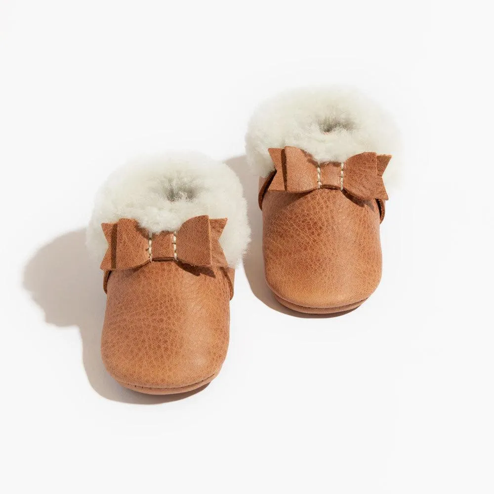 Zion Shearling Bow Baby Shoe