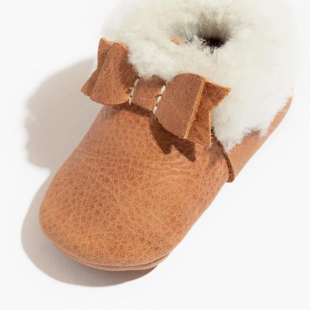 Zion Shearling Bow Baby Shoe